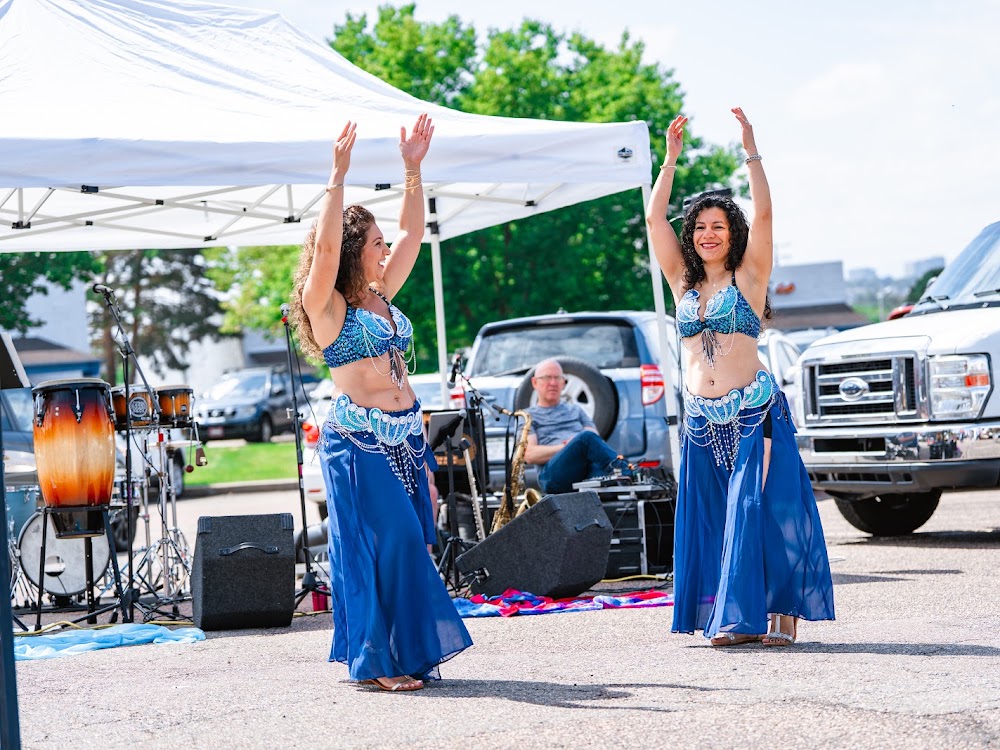 Belly dancers performing at Havana Street Night Market